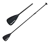 Aqua Plus Paleta de 3 Piezas para Tabla de Paddle Surf Sup (Negro. 65-82 Pulgadas)