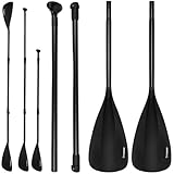 TRIZAND Remo para SUP y kayak 2 en 1, ajustable de 163 a 229 cm, 4 piezas, ligero y...