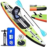 DURAERO Tabla Hinchable Paddle Surf Sup Paddel Surf Bomba, Asiento de Kayak, 330 x 76 x 15...