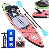 Tabla Hinchable Paddle Surf Tabla de Paddle Surf, Asiento de Kayak, 330 x 76 x 15 cm,...
