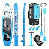 Paquete de Bluefin SUP Cruise | Tabla de Paddle Surf Hinchable | Remo de Fibra de Vidrio |...