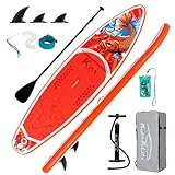 FEATH-R-LITE SUP Tabla de remo inflable de pie de 11 x 2 pies x 0.5 pies 330 libras para...