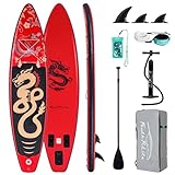 FEATH-R-LITE Tabla de Surf Hinchable Stand Up Paddling Sup Board con Remo...