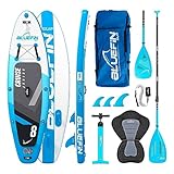 Paquete de Bluefin SUP Cruise | Tabla de Paddle Surf Hinchable | Remo de Fibra de Vidrio |...