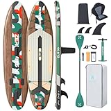 ZLX Tabla Paddle Surf Hinchable para Adultos con Remo Ajustable/Bomba/Mochila/Correa/Bolsa...