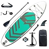 Aqua Plus Sup Inflable de 15cm de Grosor para Todos los Niveles de Habilidad, Paleta...
