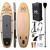 Whitewood Tabla de Paddle Surf Hinchable Sup Premium 11' 335 cm Diseño Madera con...