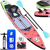 Tabla Hinchable de Paddle Surf con Asiento de Kayak, 330 x 76 x 15 cm, hasta 150 kg,...