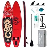 FEATH-R-LITE Tabla de Surf Hinchable Stand Up Paddling Sup Board con Remo...