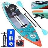 Tabla Hinchable de Paddle Surf, Asiento de Kayak, 330 x 76 x 15 cm, hasta 150 kg,...